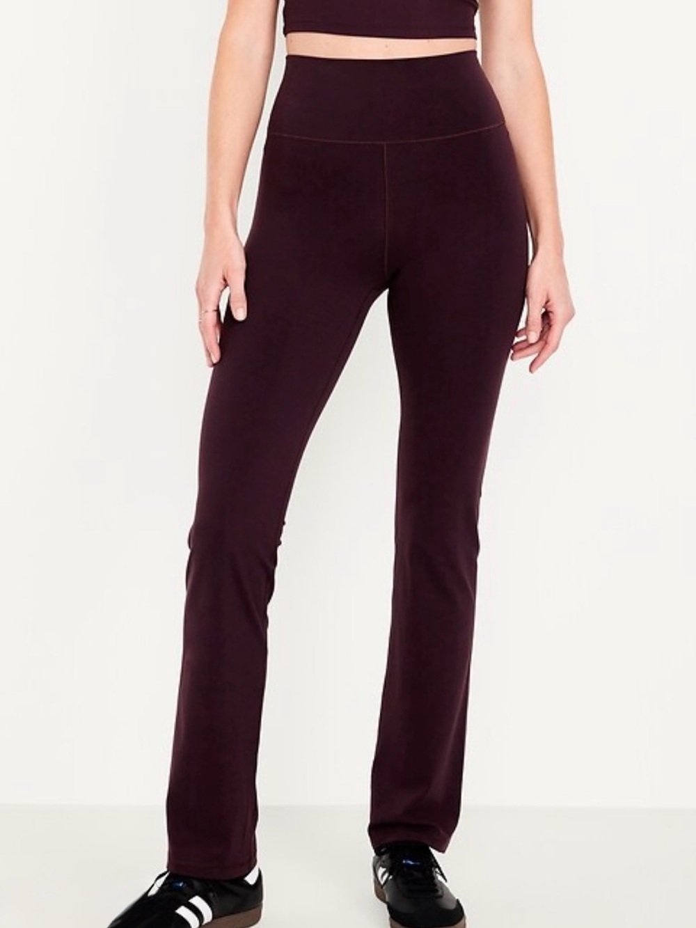 Old Navy StudioSmooth High-Waisted Flare Leggings Boxwood LP